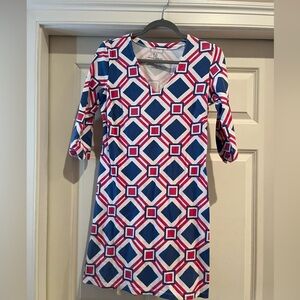 Mahi gold geometric dress